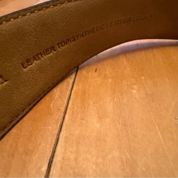 Cole Haan Black Leather Belt with Silver Buckle - Picture 4 of 8